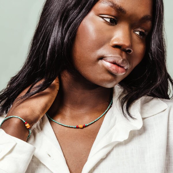 Tsering Turquoise Beaded Necklace