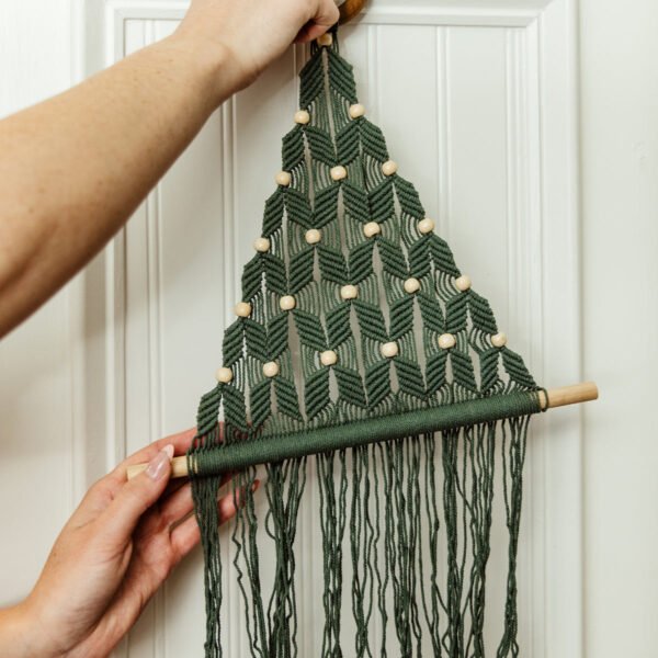 Macrame Christmas Tree Wall Hanging