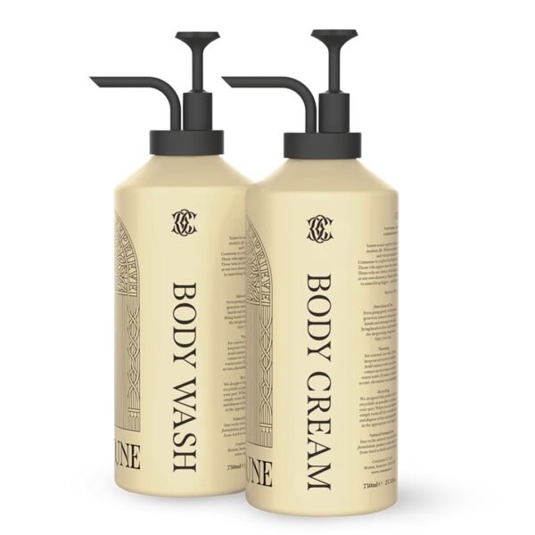 COMMUNE Seymour Body Wash & Body Cream Duo + Reusable Pumps 750ml